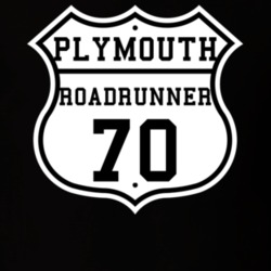 Highway Route 1970 Plymouth Roadrunner Classic Car T Shirt