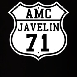 Highway Route 1971 AMC Javelin Classic Car T Shirt