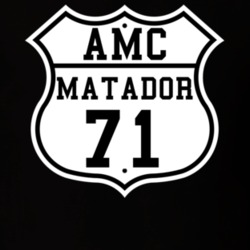 Highway Route 1971 AMC Matador Classic Car T Shirt