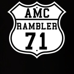 Highway Route 1971 AMC Rambler Classic Car T Shirt