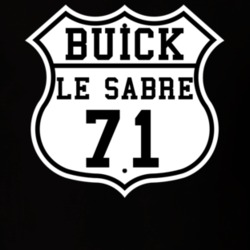 Highway Route 1971 Buick Le Sabre Classic Car T Shirt