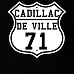 Highway Route 1971 Cadillac De Ville Classic Car T Shirt
