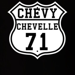 Highway Route 1971 Chevelle Classic Car T Shirt