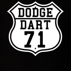 Highway Route 1971 Dodge Dart Classic Car T Shirt