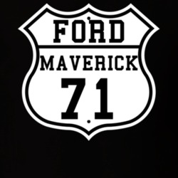 Highway Route 1971 Maverick Classic Car T Shirt