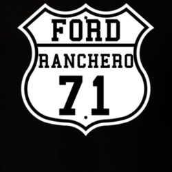 Highway Route 1971 Ranchero Classic Car T Shirt