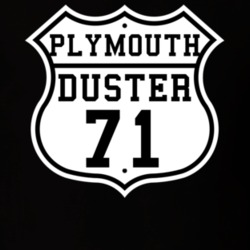 Highway Route 1971 Plymouth Duster Classic Car T Shirt