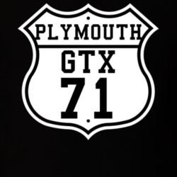 Highway Route 1971 Plymouth GTX Classic Car T Shirt