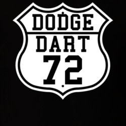 Highway Route 1972 Dodge Dart Classic Car T Shirt