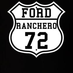 Highway Route 1972 Ranchero Classic Car T Shirt