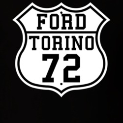 Highway Route 1972 Torino Classic Car T Shirt