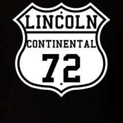 Highway Route 1972 Lincoln Continental Classic Car T Shirt