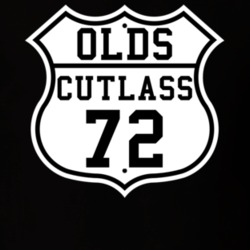 Highway Route 1972 Oldsmobile CutlaSS Classic Car T Shirt