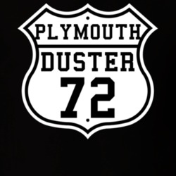 Highway Route 1972 Plymouth Duster Classic Car T Shirt