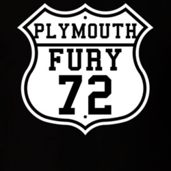 Highway Route 1972 Plymouth Fury Classic Car T Shirt
