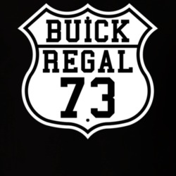 Highway Route 1973 Buick Regal Classic Car T Shirt