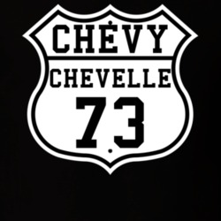Highway Route 1973 Chevelle Classic Car T Shirt