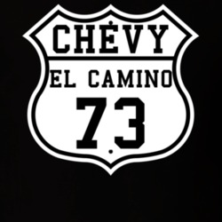 Highway Route 1973 Chevrolet El Camino Classic Car T Shirt