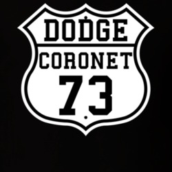 Highway Route 1973 Dodge Coronet Classic Car T Shirt