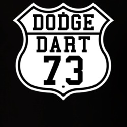 Highway Route 1973 Dodge Dart Classic Car T Shirt