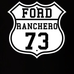 Highway Route 1973 Ranchero Classic Car T Shirt