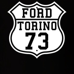 Highway Route 1973 Torino Classic Car T Shirt