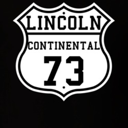 Highway Route 1973 Lincoln Continental Classic Car T Shirt