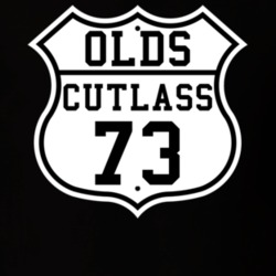 Highway Route 1973 Oldsmobile CutlaSS Classic Car T Shirt