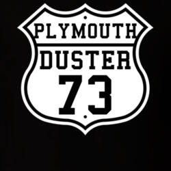Highway Route 1973 Plymouth Duster Classic Car T Shirt