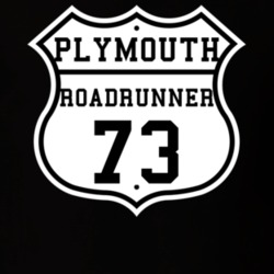 Highway Route 1973 Plymouth Roadrunner Classic Car T Shirt