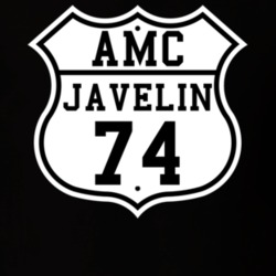 Highway Route 1974 AMC Javelin Classic Car T Shirt