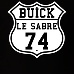 Highway Route 1974 Buick Le Sabre Classic Car T Shirt