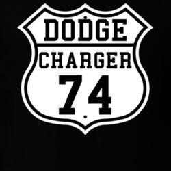 Highway Route 1974 Dodge Charger Classic Car T Shirt