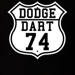 Highway Route 1974 Dodge Dart Classic Car T Shirt