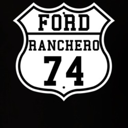 Highway Route 1974 Ranchero Classic Car T Shirt