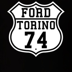 Highway Route 1974 Torino Classic Car T Shirt