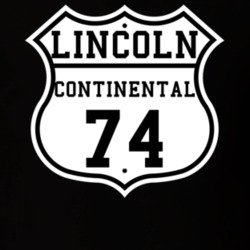 Highway Route 1974 Lincoln Continental Classic Car T Shirt