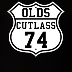 Highway Route 1974 Oldsmobile CutlaSS Classic Car T Shirt
