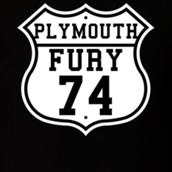 Highway Route 1974 Plymouth Fury Classic Car T Shirt