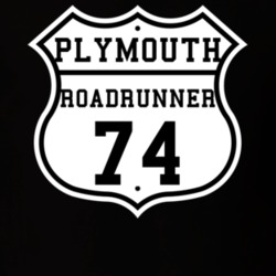 Highway Route 1974 Plymouth Roadrunner Classic Car T Shirt