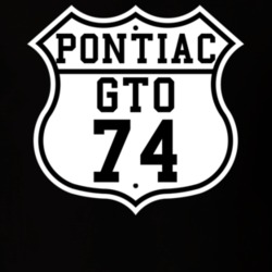 Highway Route 1974 Pontiac GTO Classic Car T Shirt