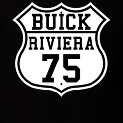 Highway Route 1975 Buick Riviera Classic Car T Shirt