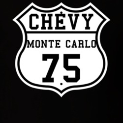 Highway Route 1975 Chevrolet Monte Carlo Classic Car T Shirt