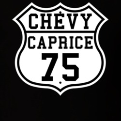 Highway Route 1975 Chevy Caprice Classic Car T Shirt