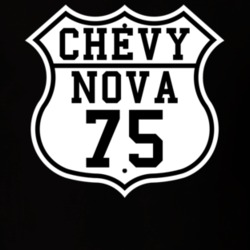 Highway Route 1975 Chevy Nova Classic Car T Shirt