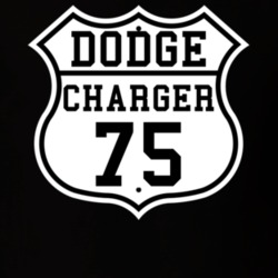 Highway Route 1975 Dodge Charger Classic Car T Shirt