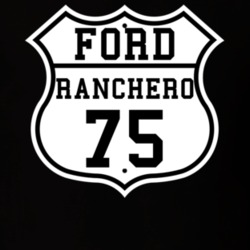 Highway Route 1975 Ranchero Classic Car T Shirt