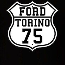 Highway Route 1975 Torino Classic Car T Shirt