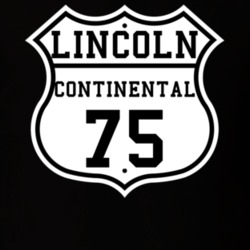 Highway Route 1975 Lincoln Continental Classic Car T Shirt