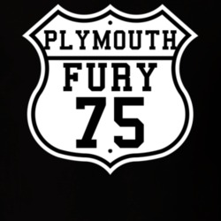 Highway Route 1975 Plymouth Fury Classic Car T Shirt
